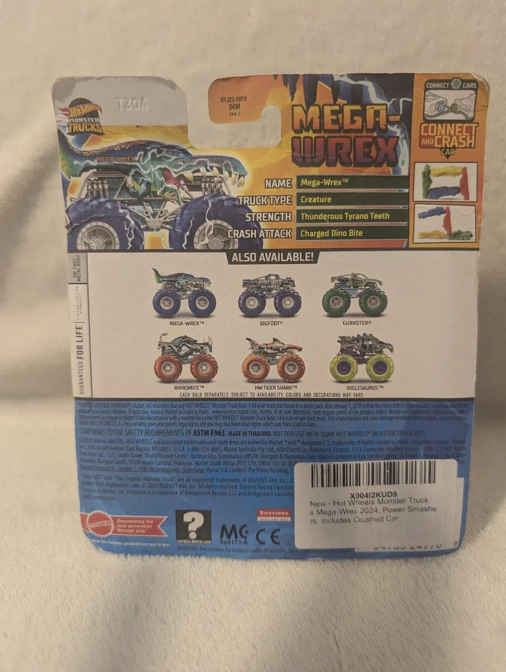 Hot Wheels Monster Trucks Mega-Wrex Power Smashers 2024